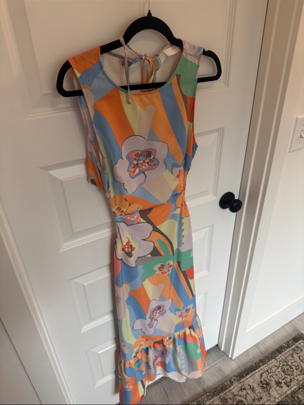 ASTR Open Back Midi Dress